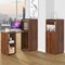 Costway Extendable Computer Desk Reversible Home Office Desk Study Writing Desk Natural/Brown